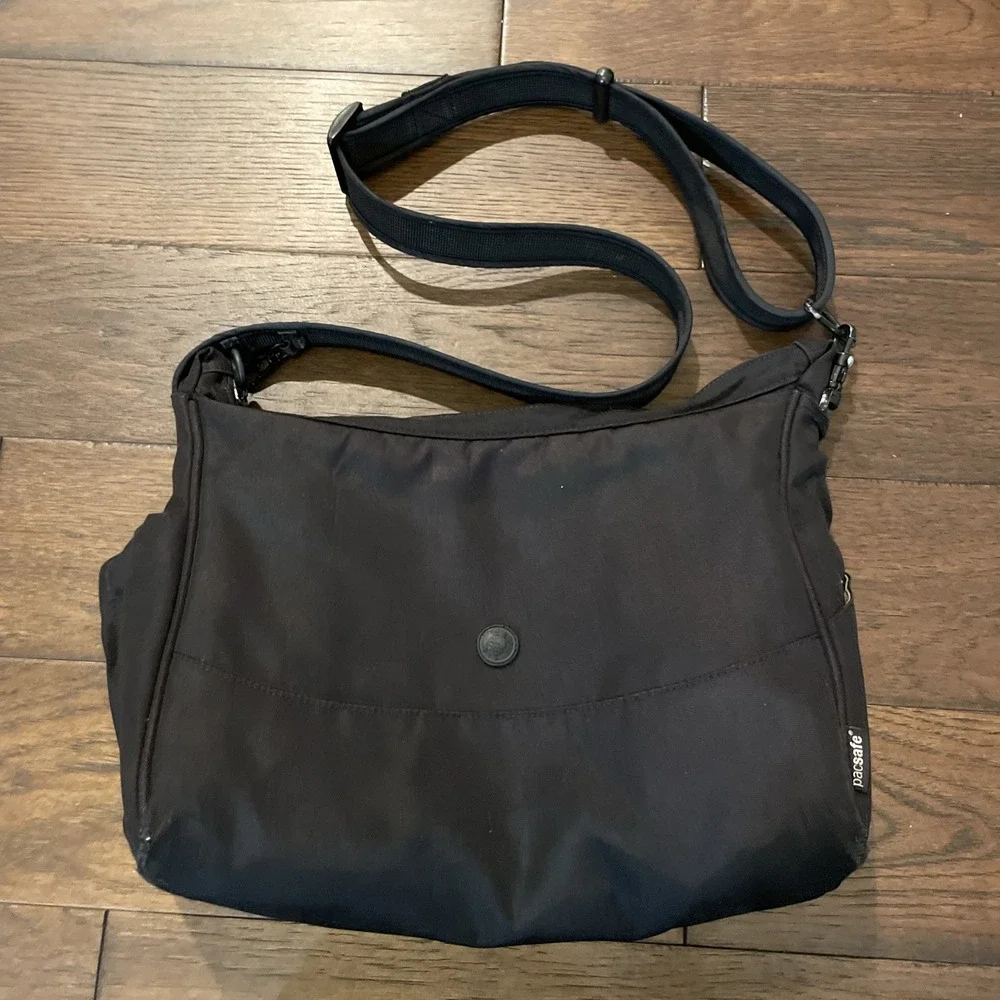 Pacsafe Black‎ Shoulder Crossbody Bag Black Anti-Theft